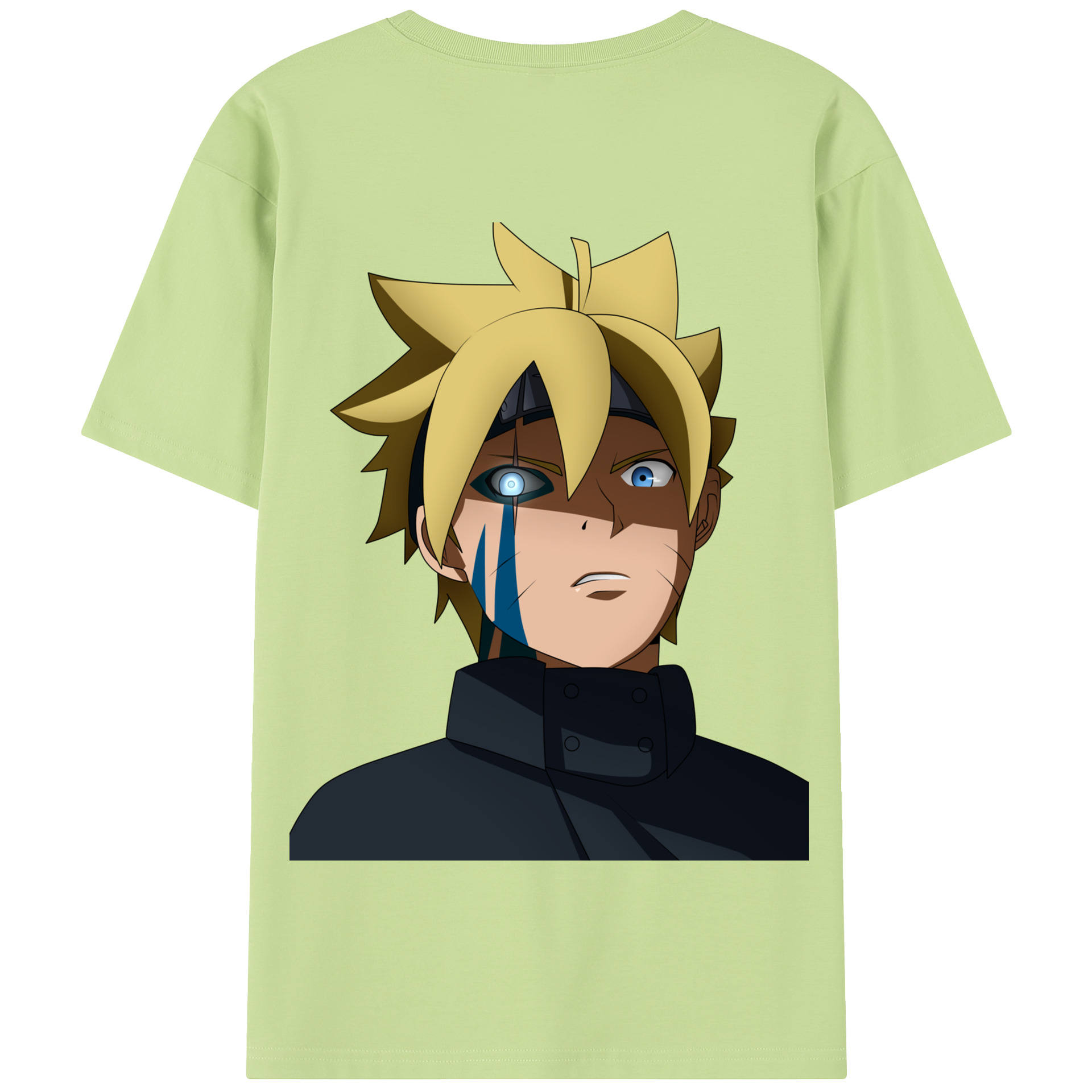 （画像用） NARUTO -ナルト- うずまき ボルト Uzumaki Boruto 綿100％半袖Tシャツ（背面プリント）